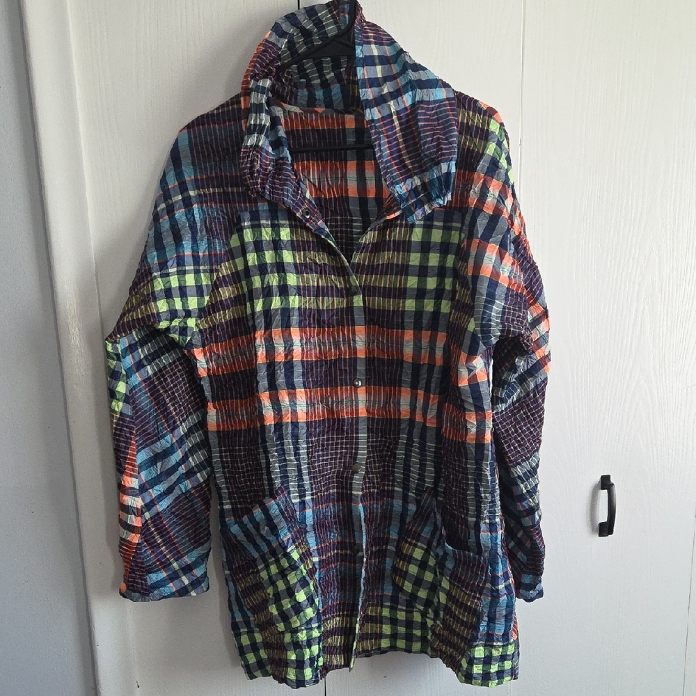 Babette Plaid Shacket M